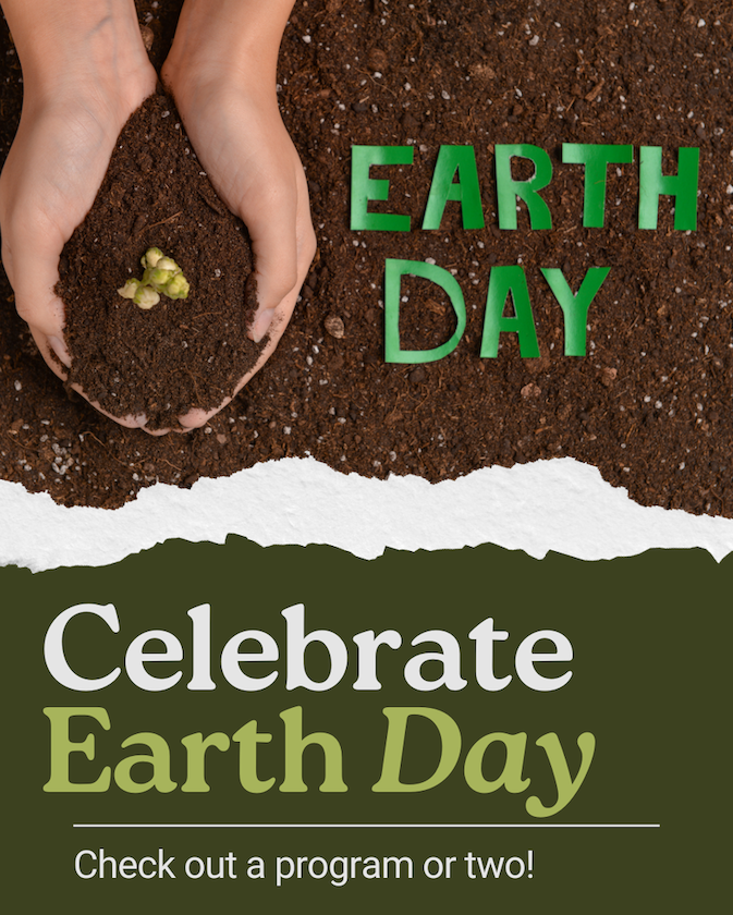 Graphic celebrating Earth Day.