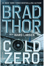 Book cover for Cold Zero by Brad Thor with Ward Larsen. 