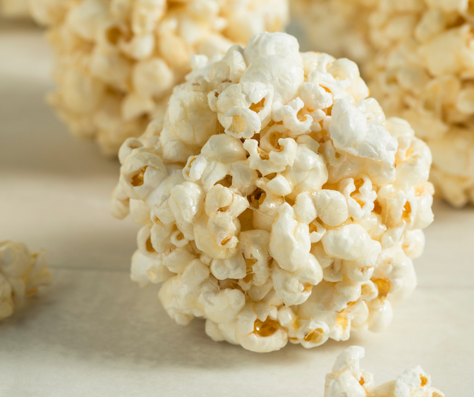 Photo of a popcorn ball